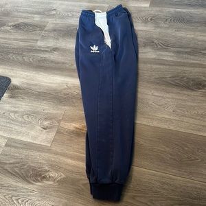 Navy Adidas Jogger Sweatpants Large